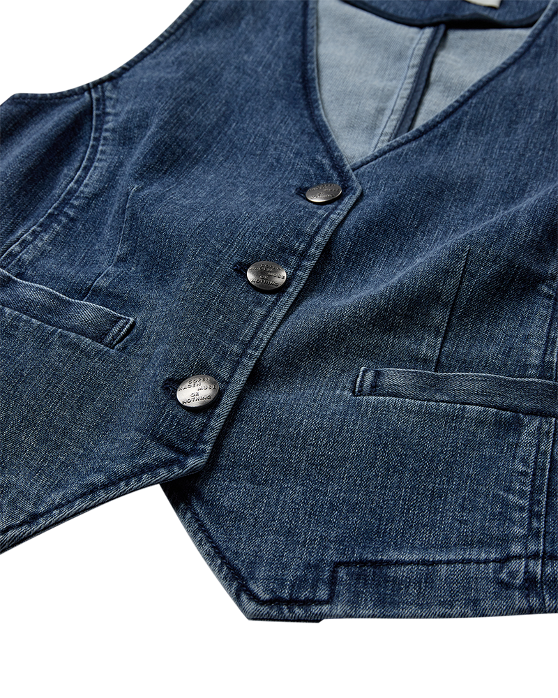 CMJEAN - DENIM VEST I BLÅ