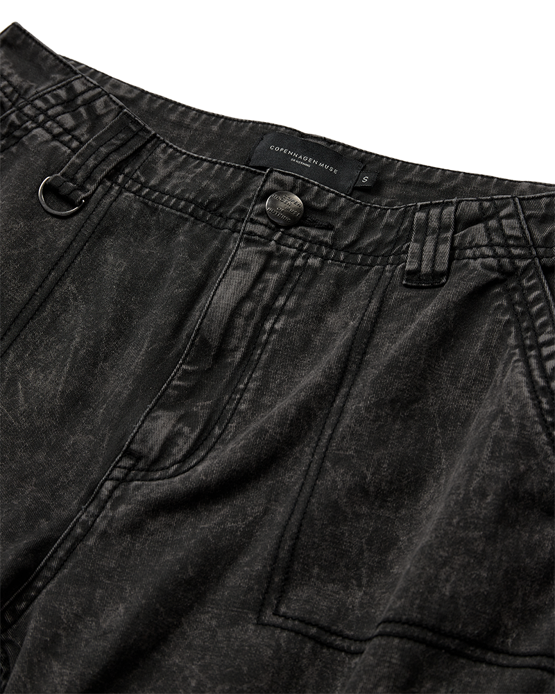 CMJENNI - HØJTALJEDE JEANS I SORT