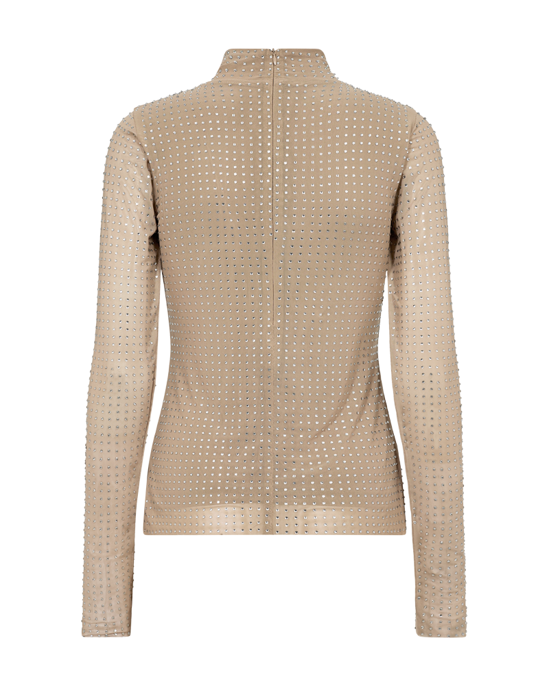 CMSTORNO - T-SHIRT MED STEN I BEIGE
