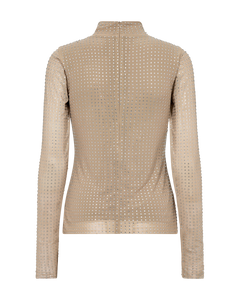 CMSTORNO - T-SHIRT MED STEN I BEIGE