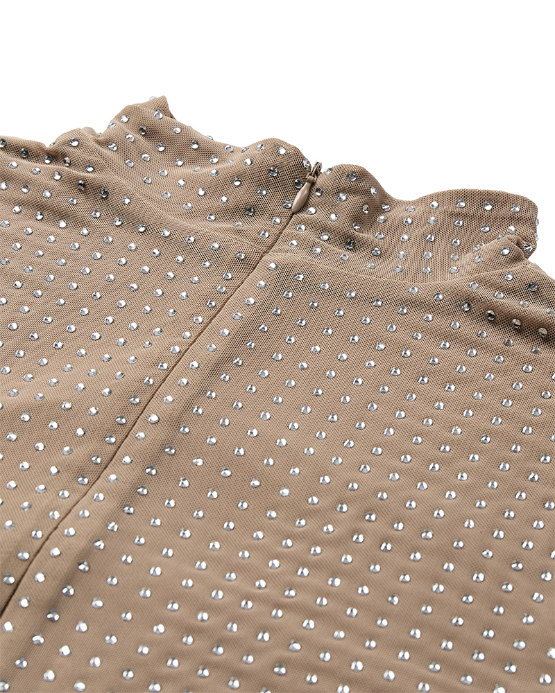 CMSTORNO - T-SHIRT MED STEN I BEIGE