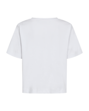CMMUSE - T-SHIRT MED SIMILISTEN I HVID