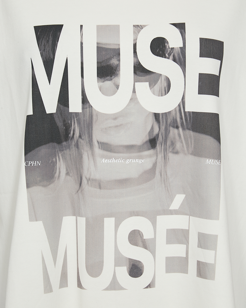 CMMUSE - T-SHIRT I RÅHVID