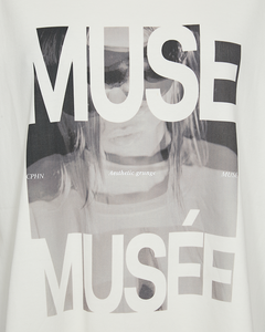 CMMUSE - T-SHIRT I RÅHVID