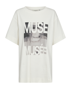 CMMUSE - T-SHIRT I RÅHVID