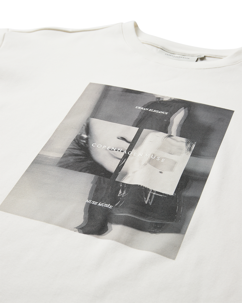CMMUSE - T-SHIRT I RÅHVID