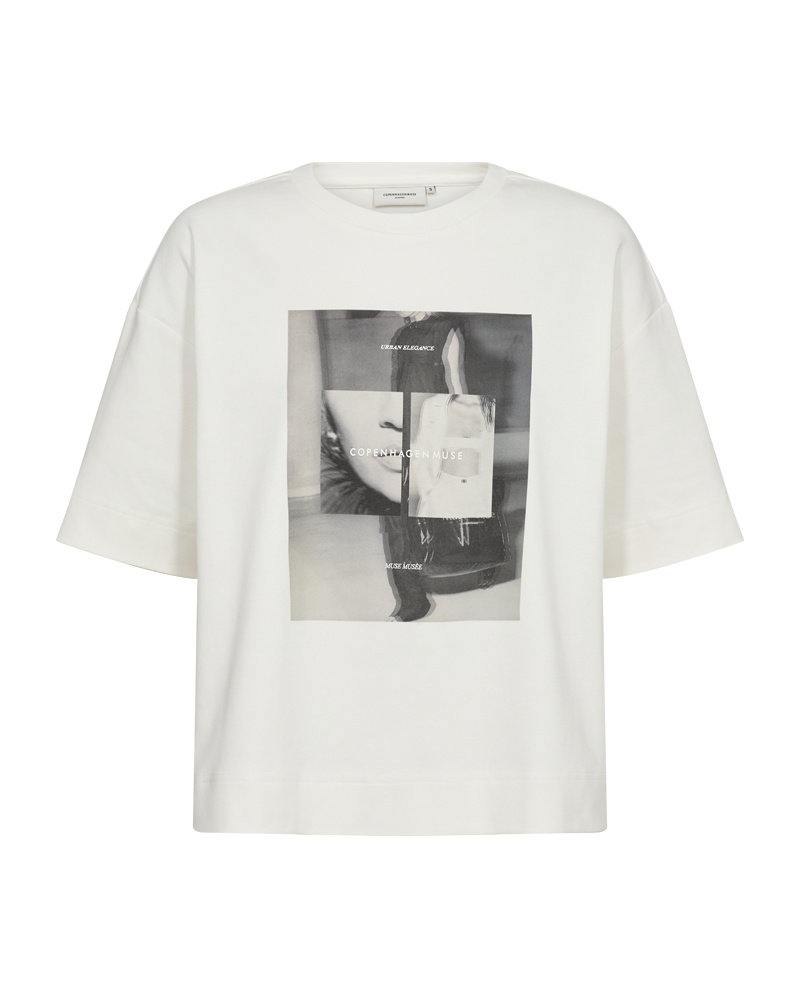 CMMUSE - T-SHIRT I RÅHVID