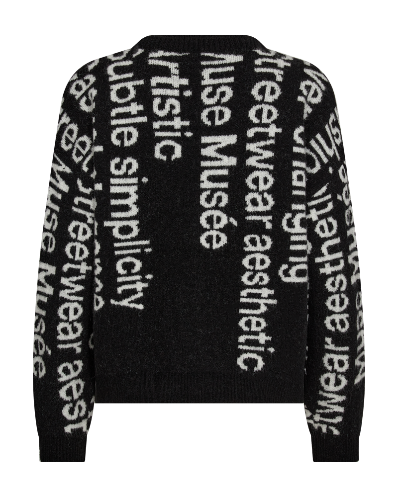 CMIBRA - PULLOVER I SORT OG HVID