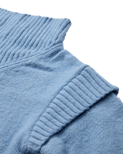CMANDREA - STRIKKET PULLOVER I BLÅ