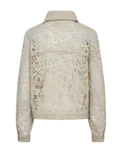 CMLACEY - JAKKE MED BLONDER I BEIGE