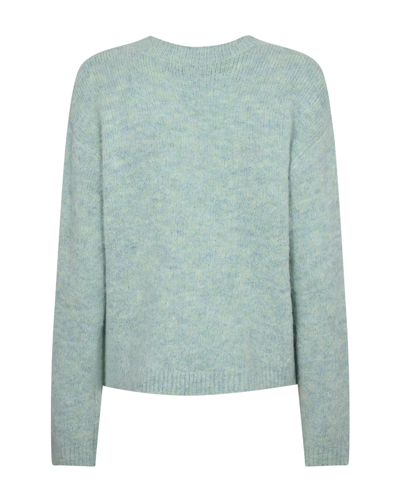 CMMARNI - PULLOVER MED SIMILISTEN I GRØN