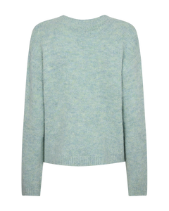 CMMARNI - PULLOVER MED SIMILISTEN I GRØN