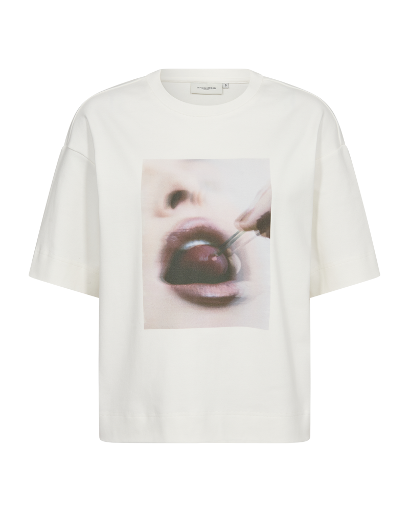 CMMUSE - T-SHIRT I HVID