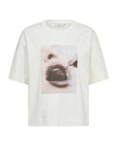 CMMUSE - T-SHIRT I HVID
