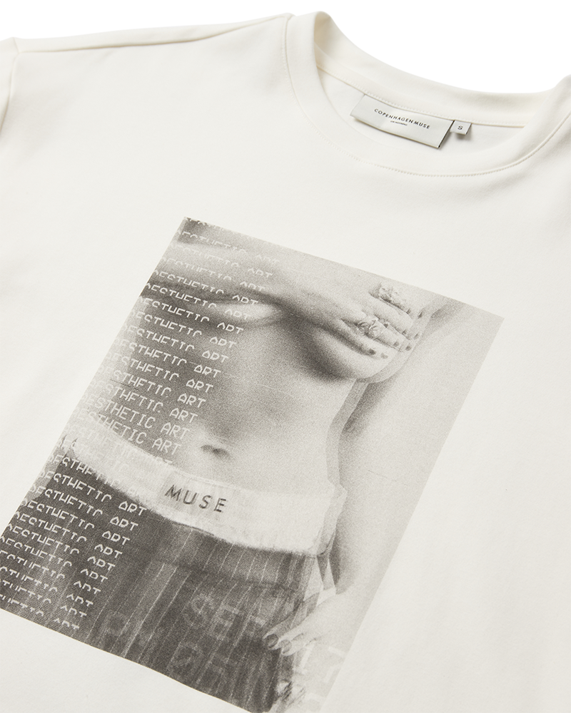 CMMUSE - T-SHIRT I HVID