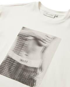 CMMUSE - T-SHIRT I HVID