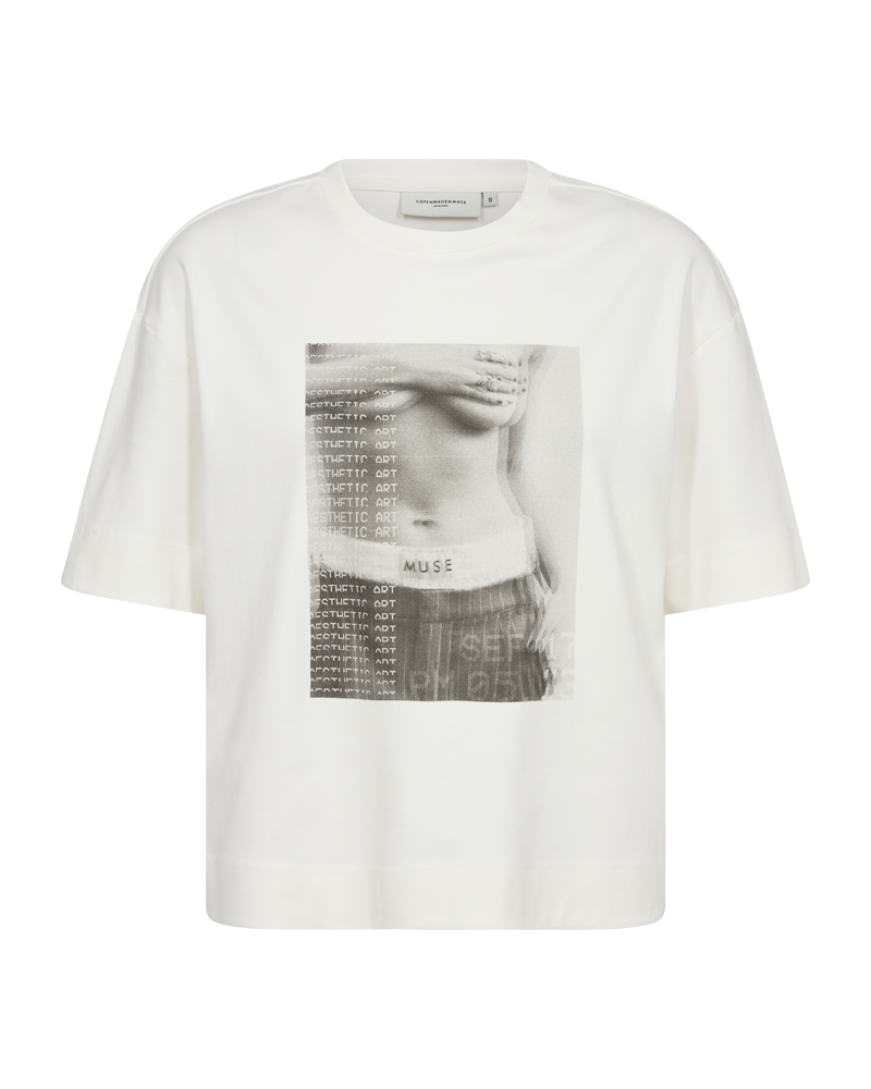 CMMUSE - T-SHIRT I HVID