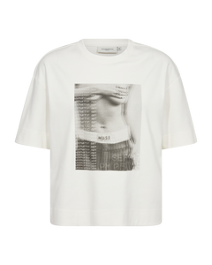 CMMUSE - T-SHIRT I HVID