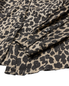 CMLEORA - DENIMSKJORTE I LEOPARD