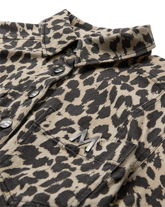 CMLEORA - DENIMSKJORTE I LEOPARD