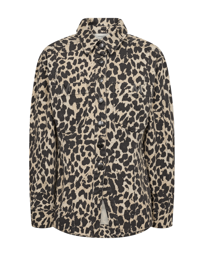 CMLEORA - DENIMSKJORTE I LEOPARD