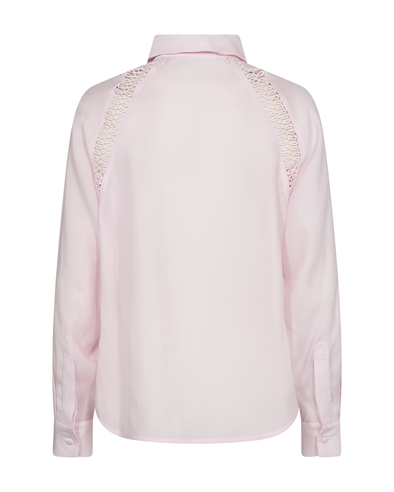 CMMOLLY - SKJORTE MED BLONDER I ROSA