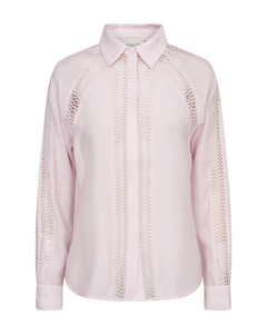 CMMOLLY - SKJORTE MED BLONDER I ROSA