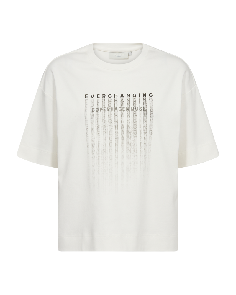 CMMUSE - T-SHIRT I HVID