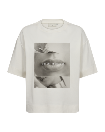 CMMUSE - T-SHIRT I RÅHVID
