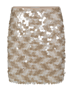 CMSEQUINCE - NEDERDEL MED PAILLETTER I BEIGE