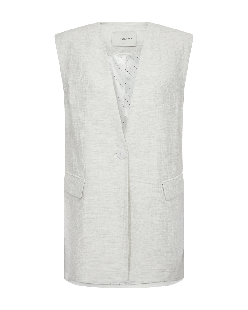 CMBRIE - LANG VEST I HVID