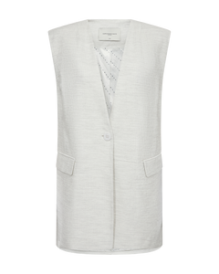 CMBRIE - LANG VEST I HVID