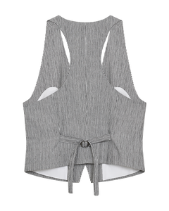 CMEMILY - VEST I SORT OG HVID