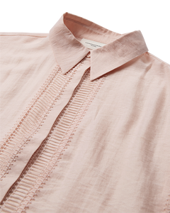 CMMOLLY - SKJORTE MED CUT-AND-SEW BLONDER I PUDDER
