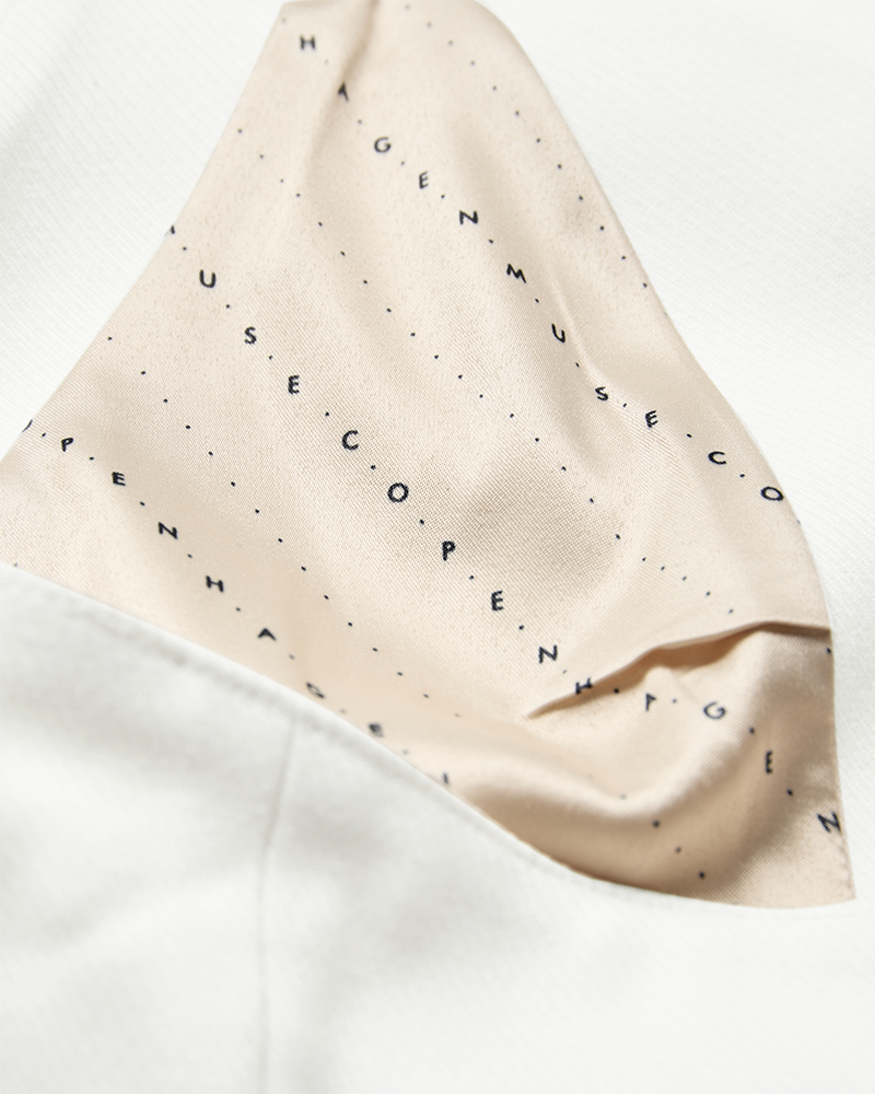 CMTAILOR - VEST MED HALTERNECK I HVID