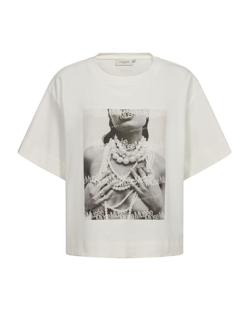 CMMUSE - T-SHIRT I HVID