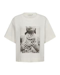 CMMUSE - T-SHIRT I HVID