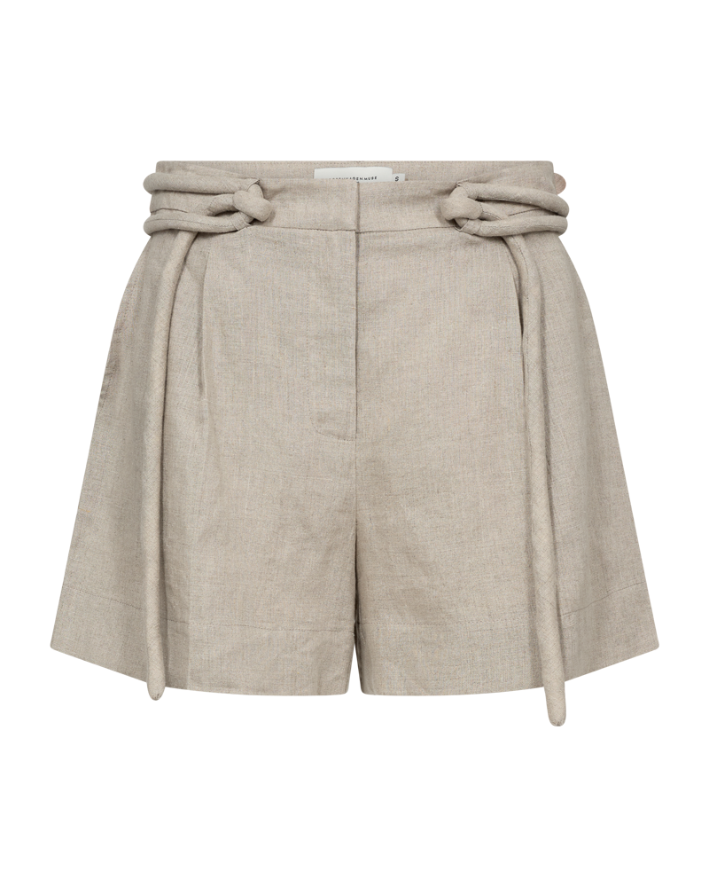 CMNATULI - SHORTS MED SNØRREDETALJE I BEIGE
