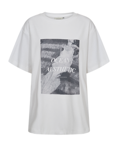 CMMUSE - T-SHIRT I HVID