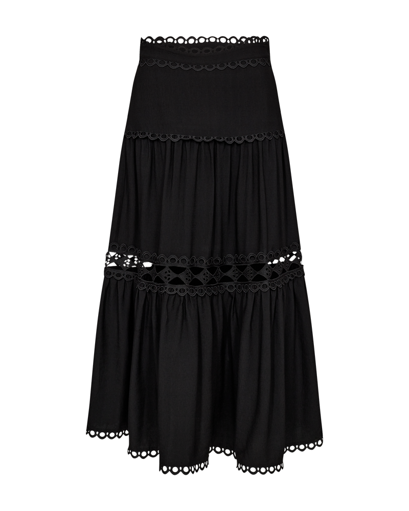CMASLEAH - NEDERDEL MED CUT-AND-SEW BLONDER I SORT