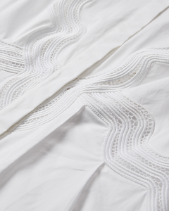 CMSHIRLEY - SKJORTEKJOLE MED CUT-AND-SEW BLONDER I HVID
