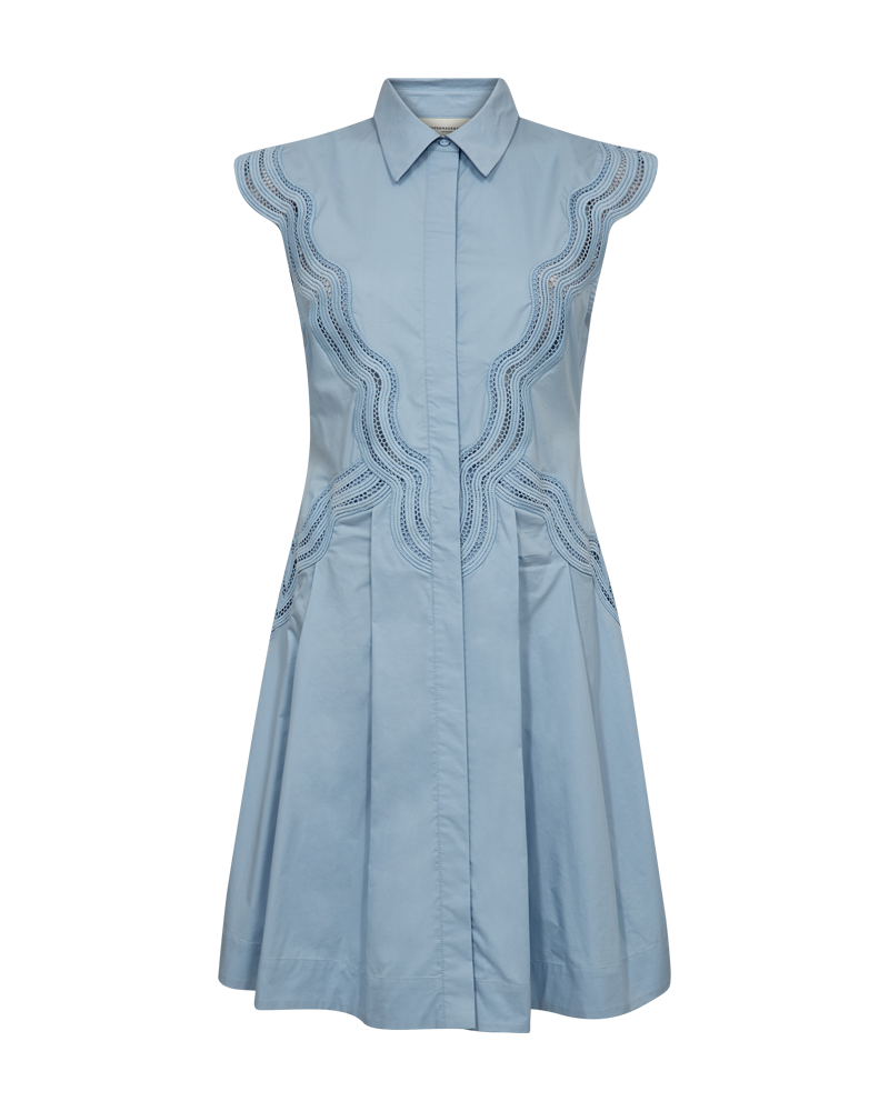 CMSHIRLEY - SKJORTEKJOLE MED CUT-AND-SEW BLONDER I BLÅ