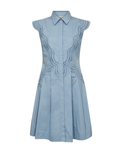 CMSHIRLEY - SKJORTEKJOLE MED CUT-AND-SEW BLONDER I BLÅ
